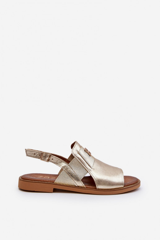Zazoo 40385 Women's Leather Sandals Gold Zazoo 40385 Women's Leather Sandals Gold