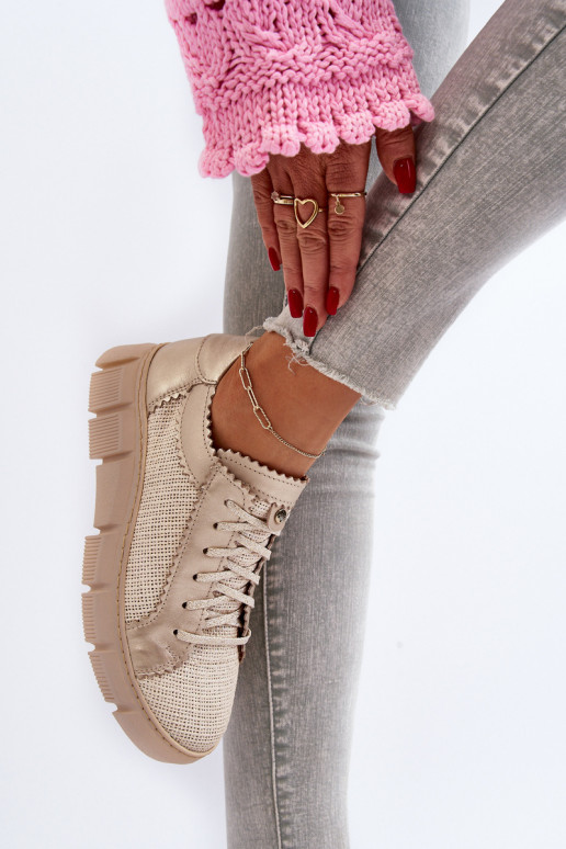 Women's Leather Shoes Maciejka 05850-22 Light Beige Women's Leather Shoes Maciejka 05850-22 Light Beige