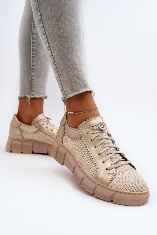 Women's Leather Shoes Maciejka 05850-22 Light Beige Women's Leather Shoes Maciejka 05850-22 Light Beige