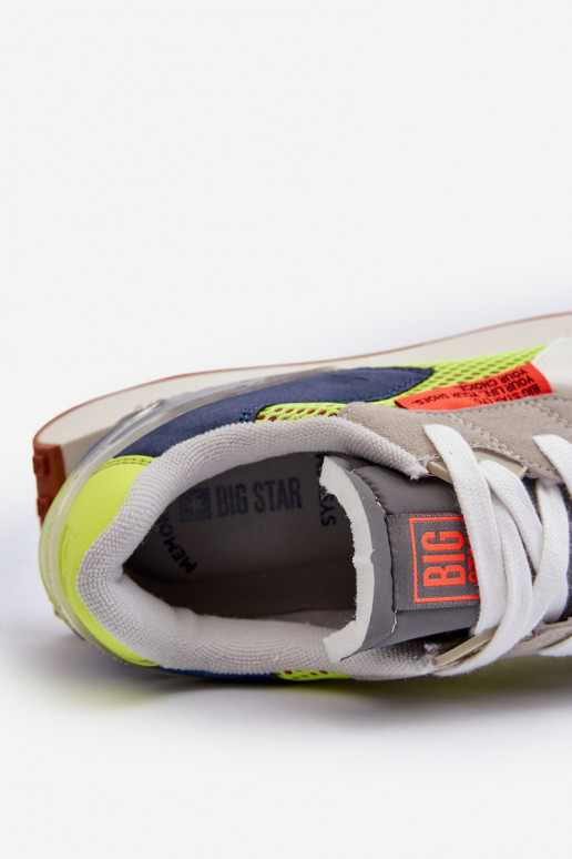 Men's Sports Sneakers with Memory Foam System from Big Star NN174344 Grey Men's Sports Sneakers with Memory Foam System from Big Star NN174344 Grey