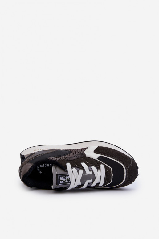 Buty Sportowe Sneakersy Męskie Memory Foam System Big Star NN174347 Czarne