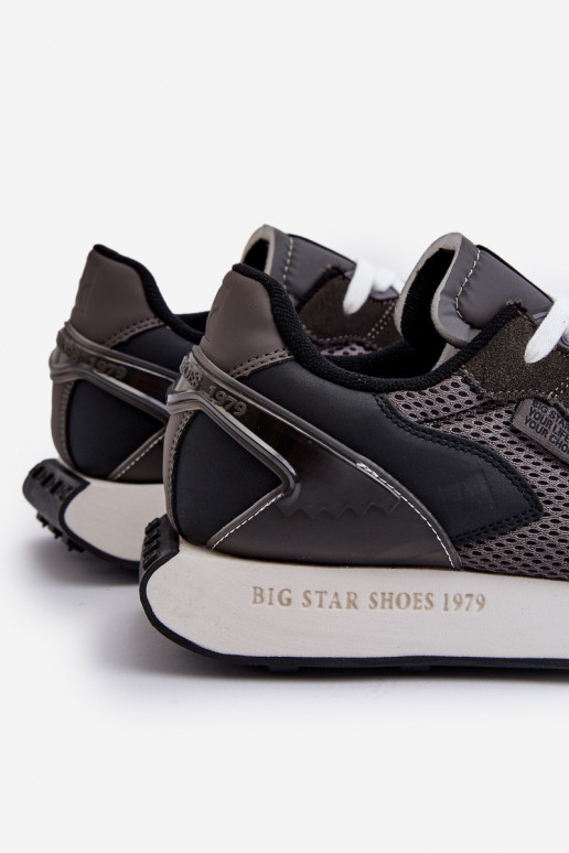 Buty Sportowe Sneakersy Męskie Memory Foam System Big Star NN174347 Czarne