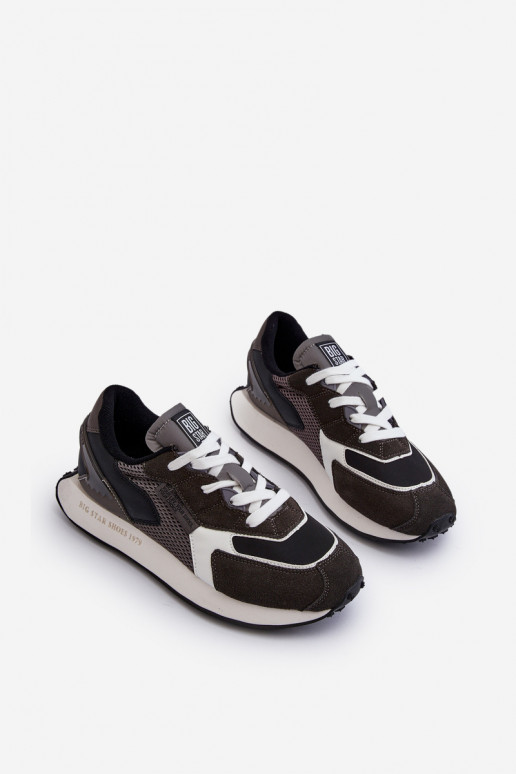 Buty Sportowe Sneakersy Męskie Memory Foam System Big Star NN174347 Czarne