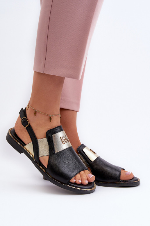 Zazoo 40385 Women's Leather Sandals Black Zazoo 40385 Women's Leather Sandals Black