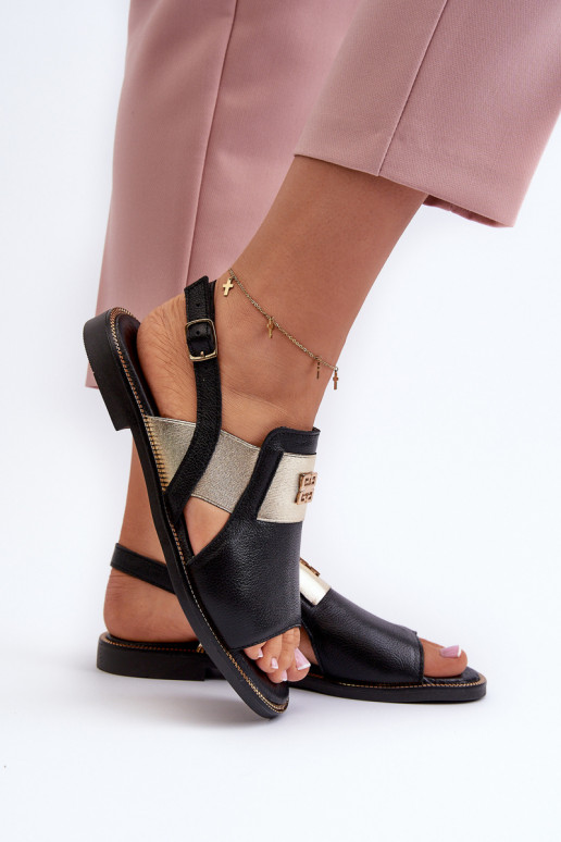 Zazoo 40385 Women's Leather Sandals Black Zazoo 40385 Women's Leather Sandals Black