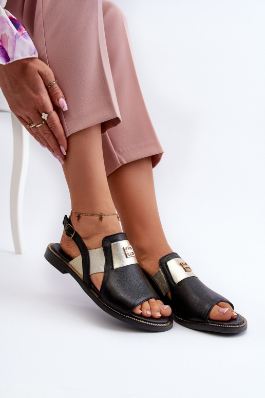 Zazoo 40385 Women's Leather Sandals Black Zazoo 40385 Women's Leather Sandals Black