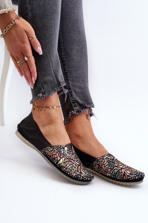 Women's Leather Ballerina Flats Maciejka 1930B Black Women's Leather Ballerina Flats Maciejka 1930B Black