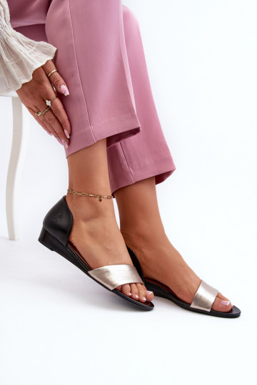 Leather Sandals Maciejka 1971-65 Black 2