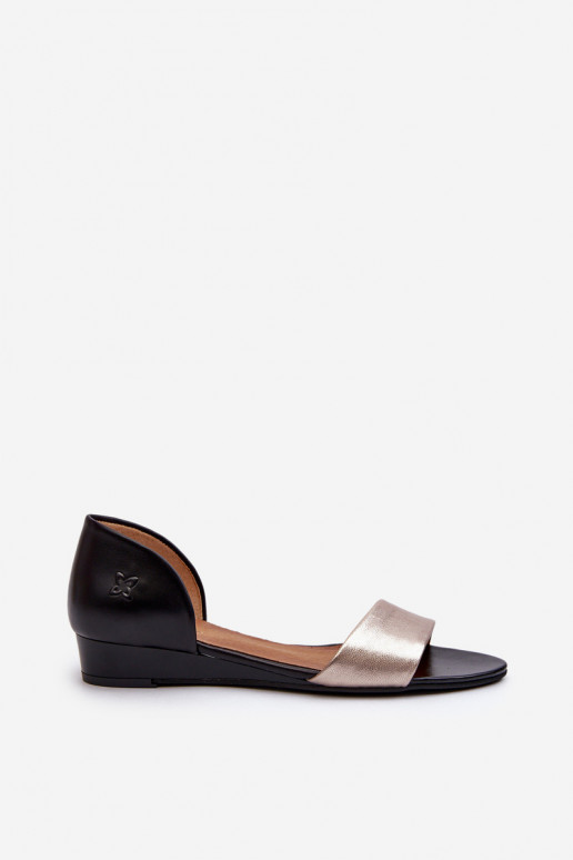 Leather Sandals Maciejka 1971-65 Black Leather Sandals Maciejka 1971-65 Black