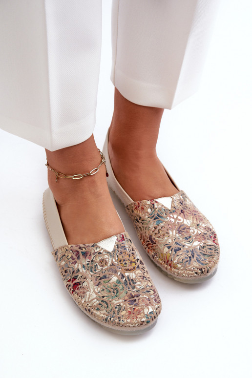 Women's Leather Ballerinas Maciejka 1930B-04 Beige Women's Leather Ballerinas Maciejka 1930B-04 Beige