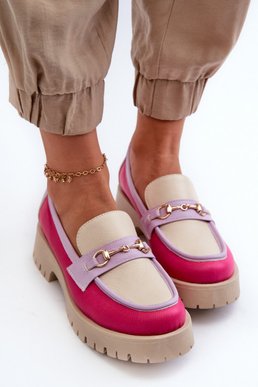 Zazoo 3475 Women's Leather Moccasins Beige Zazoo 3475 Women's Leather Moccasins Beige