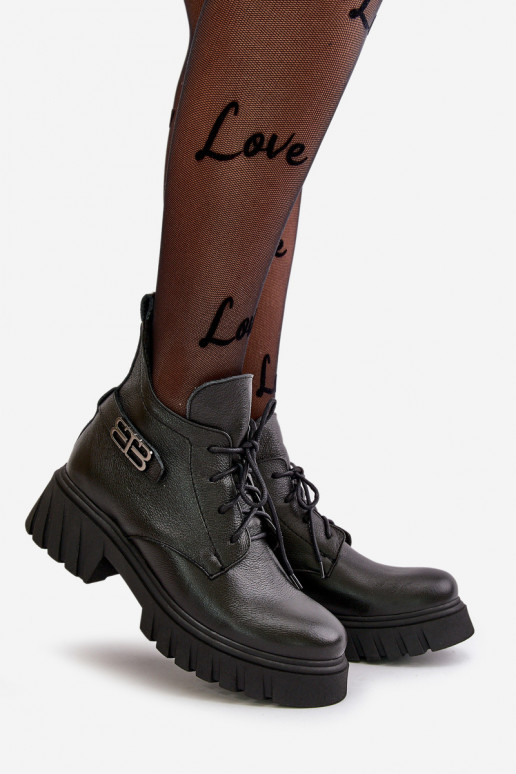 Zazoo 60483 Women's Leather Ankle Boots With Low Shaft Insulated Black Zazoo 60483 Women's Leather Ankle Boots With Low Shaft Insulated Black