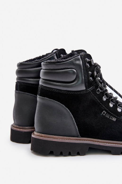 Suede Insulated Ankle Boots Men Big Star OO174643 Black