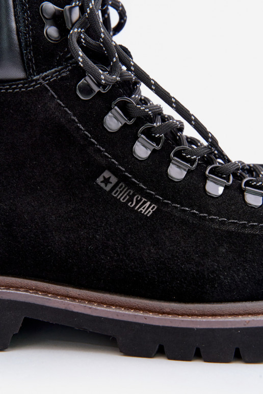 Suede Insulated Ankle Boots Men Big Star OO174643 Black