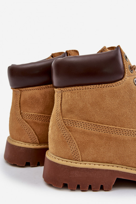 Suede Insulated Men's Boots Big Star OO174136 HI-POLY SYSTEM Camel