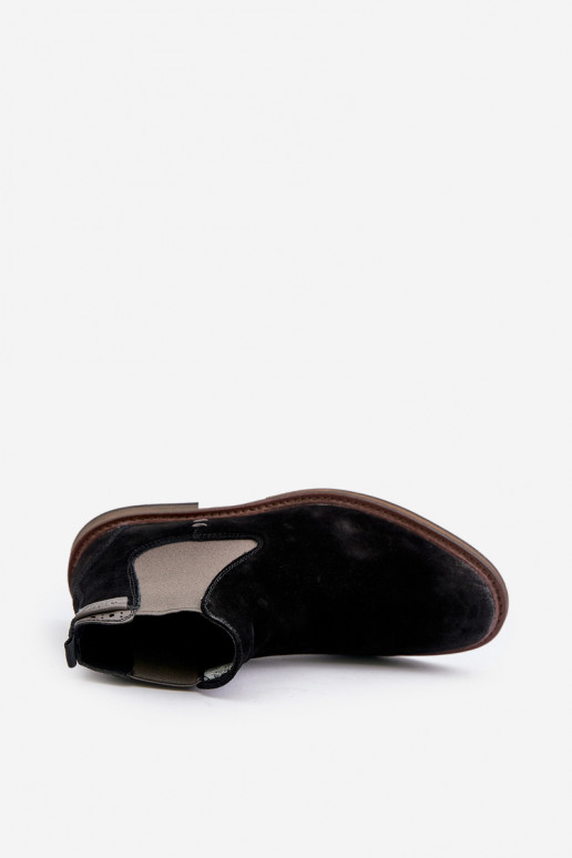 Suede Chelsea Boots Men Big Star OO174154 Black Suede Chelsea Boots Men Big Star OO174154 Black