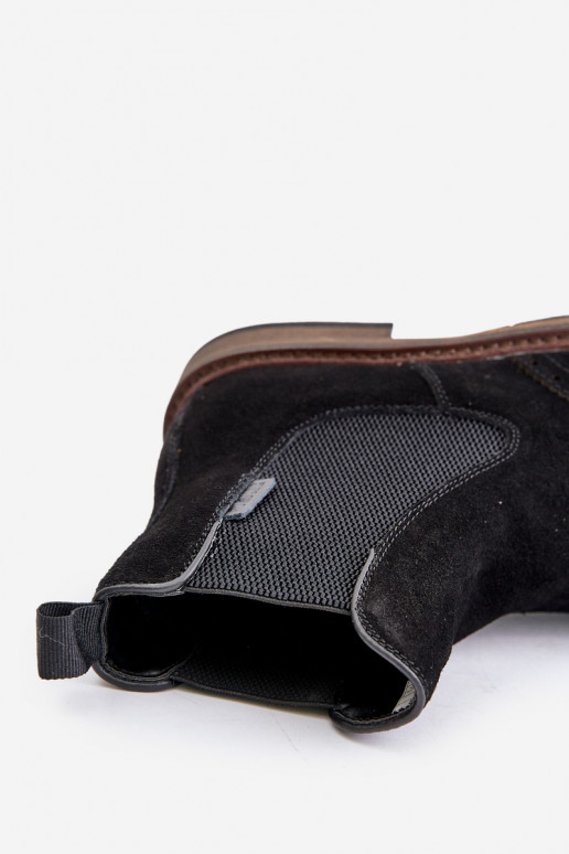 Suede Men's Chelsea Boots Big Star OO174192 Black Suede Men's Chelsea Boots Big Star OO174192 Black