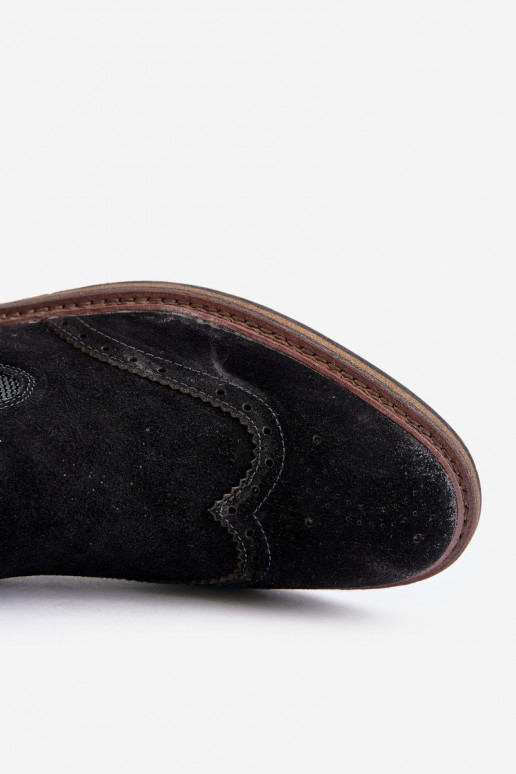 Suede Men's Chelsea Boots Big Star OO174192 Black Suede Men's Chelsea Boots Big Star OO174192 Black