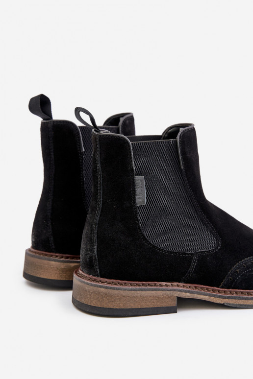 Suede Men's Chelsea Boots Big Star OO174192 Black Suede Men's Chelsea Boots Big Star OO174192 Black