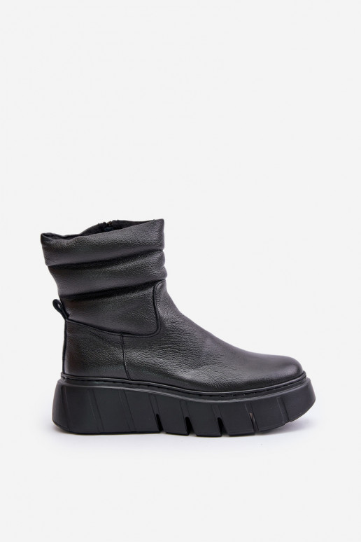 Zazoo 60512 Women's Leather Ankle Boots with Zipper and Felt Lining Black Zazoo 60512 Women's Leather Ankle Boots with Zipper and Felt Lining Black