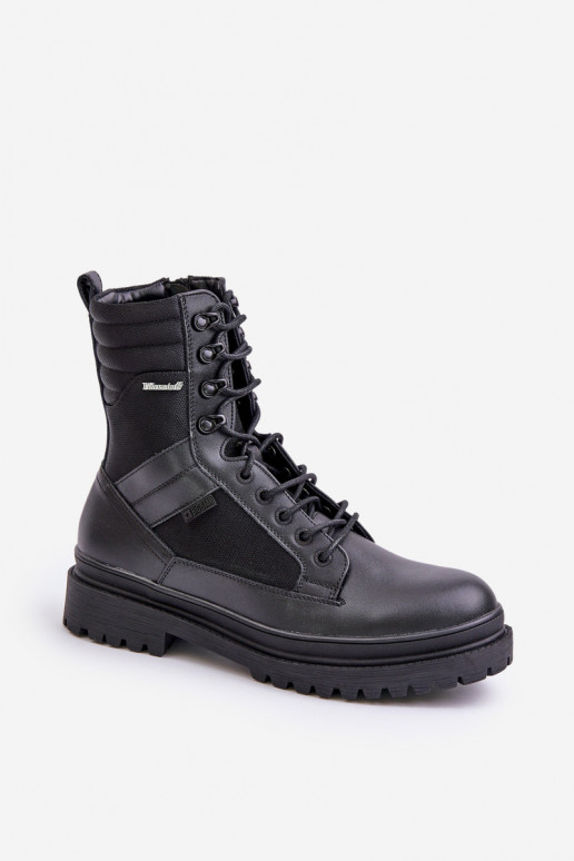 Leather Ankle Boots Men's Insulated Big Star OO174164 Black