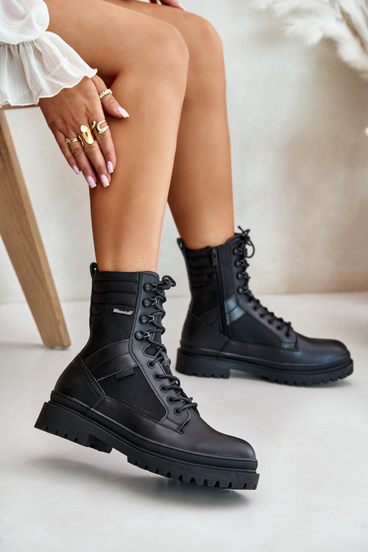 Leather Ankle Boots Men's Insulated Big Star OO174164 Black