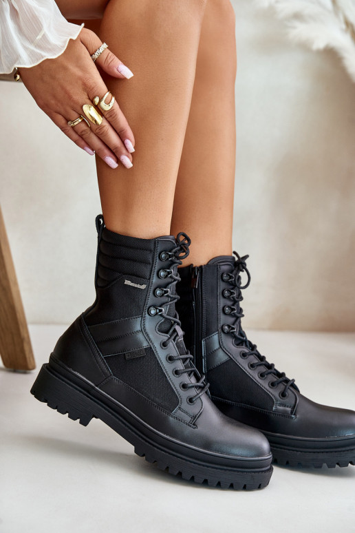 Leather Ankle Boots Men's Insulated Big Star OO174164 Black