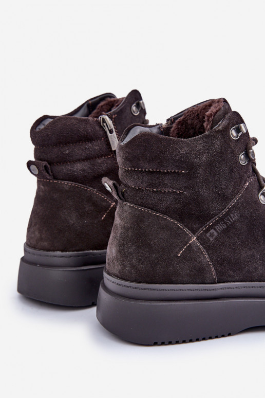 Suede Men's Insulated Boots Big Star OO174189 Brown