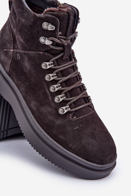 Suede Men's Insulated Boots Big Star OO174189 Brown