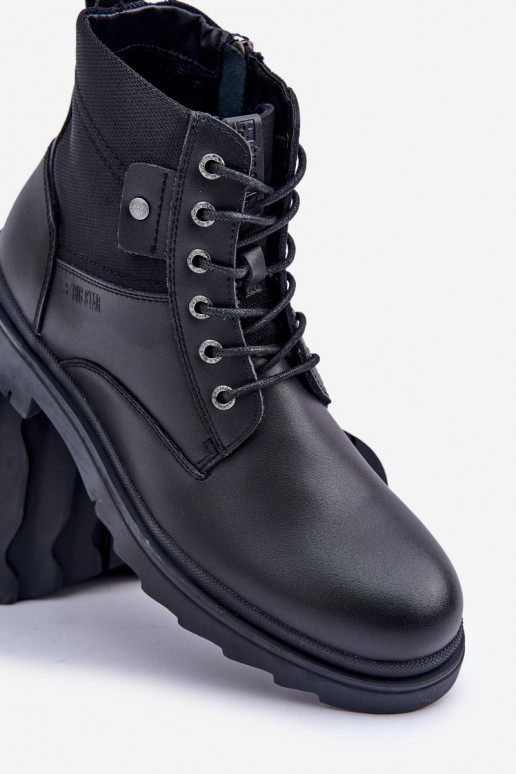 Leather Insulated Ankle Boots Men's Big Star OO174166 Black