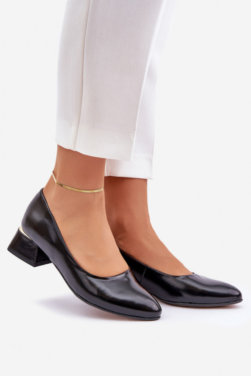 Leather Heels Lewski 3118 Black Leather Heels Lewski 3118 Black