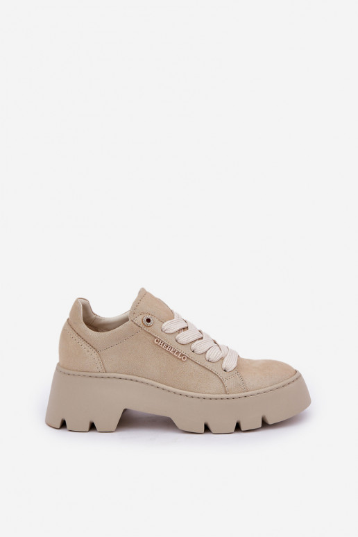 Sneakers Sports Shoes On Platform CheBello 4632 Gold Sneakers Sports Shoes On Platform CheBello 4632 Gold