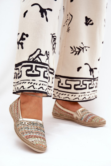 Elegant Leather Espadrilles With Braiding Multicolor Zazoo 10178 2