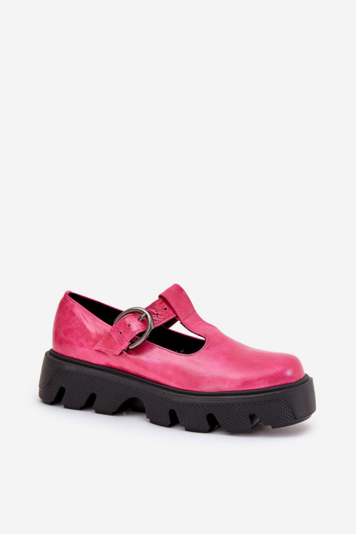 Patent Leather Shoes With Buckle Zazoo 20183 Fuchsia Patent Leather Shoes With Buckle Zazoo 20183 Fuchsia