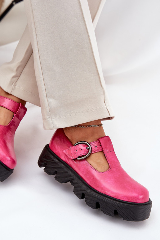Patent Leather Shoes With Buckle Zazoo 20183 Fuchsia Patent Leather Shoes With Buckle Zazoo 20183 Fuchsia