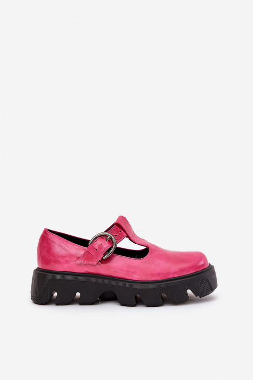 Patent Leather Shoes With Buckle Zazoo 20183 Fuchsia Patent Leather Shoes With Buckle Zazoo 20183 Fuchsia