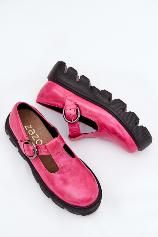 Patent Leather Shoes With Buckle Zazoo 20183 Fuchsia Patent Leather Shoes With Buckle Zazoo 20183 Fuchsia