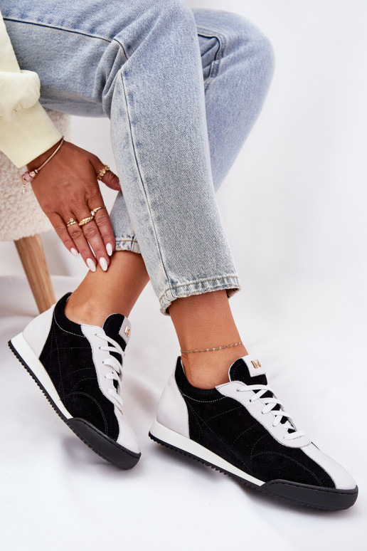 Ladies Leather Sports Shoes Laura Messi 2935 Black Ladies Leather Sports Shoes Laura Messi 2935 Black