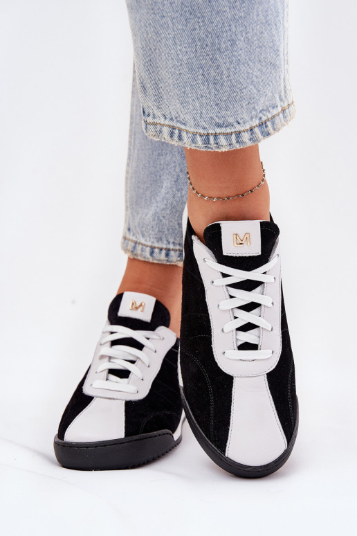 Ladies Leather Sports Shoes Laura Messi 2935 Black Ladies Leather Sports Shoes Laura Messi 2935 Black