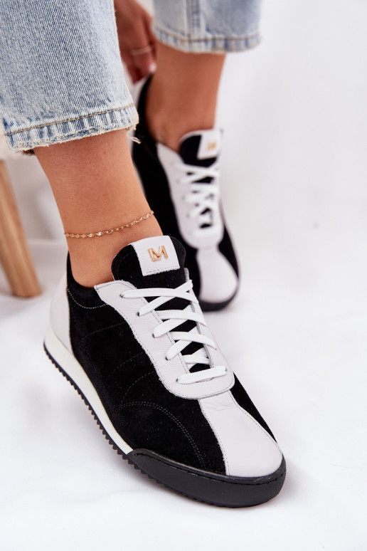 Ladies Leather Sports Shoes Laura Messi 2935 Black Ladies Leather Sports Shoes Laura Messi 2935 Black