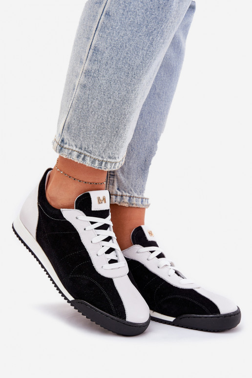 Ladies Leather Sports Shoes Laura Messi 2935 Black Ladies Leather Sports Shoes Laura Messi 2935 Black