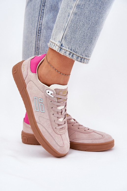 Suede Sports Shoes Sneakers Women D.Franklin DFSH387005 Dirty Pink Suede Sports Shoes Sneakers Women D.Franklin DFSH387005 Dirty Pink