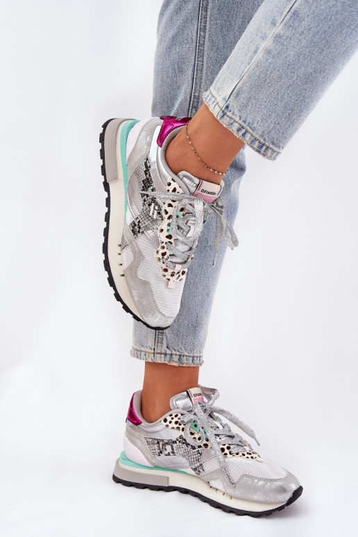 Sneakersy Buty Sportowe Damskie D.Franklin DFSH378006 Srebrne Sneakersy Buty Sportowe Damskie D.Franklin DFSH378006 Srebrne