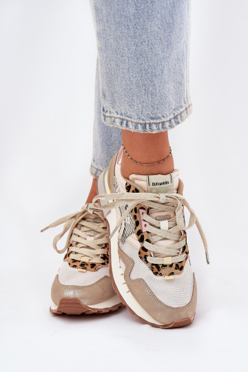Sneakersy Buty Sportowe Damskie D.Franklin DFSH378006 Złote 2