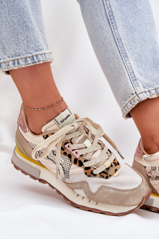 Sneakers Sports Shoes Women's D.Franklin DFSH378006 Gold