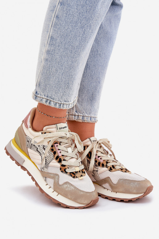 Sneakers Sports Shoes Women's D.Franklin DFSH378006 Gold