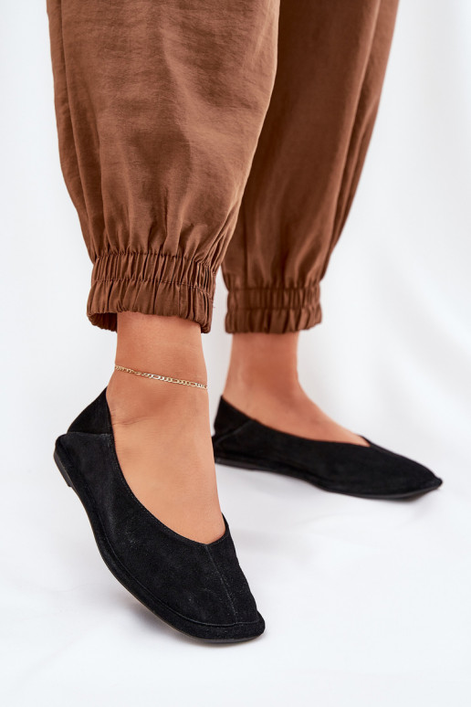 Suede Women's Ballet Flats Big Star RR274080 Black Suede Women's Ballet Flats Big Star RR274080 Black