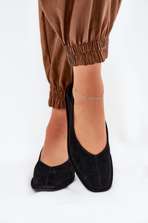 Suede Women's Ballet Flats Big Star RR274080 Black Suede Women's Ballet Flats Big Star RR274080 Black