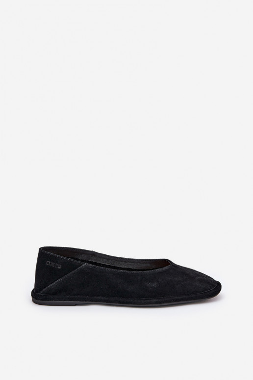 Suede Women's Ballet Flats Big Star RR274080 Black Suede Women's Ballet Flats Big Star RR274080 Black