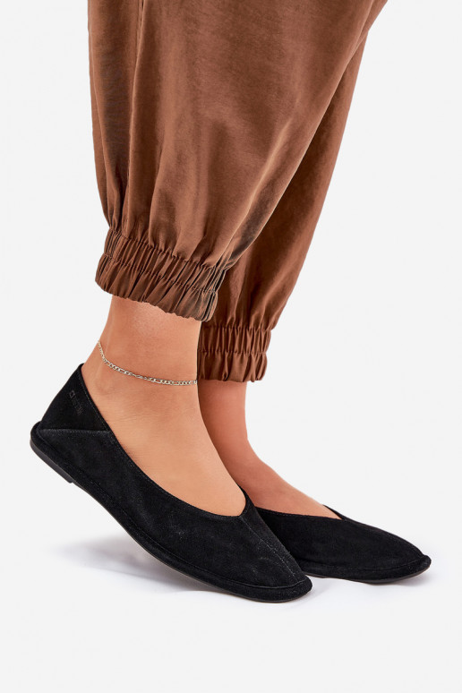 Suede Women's Ballet Flats Big Star RR274080 Black Suede Women's Ballet Flats Big Star RR274080 Black